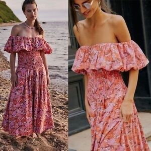 Lewis Maxi Dress in Heat Wave Combo